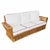 1990s Deco Style "Presidents" Stick Reed Rattan Nantucket Sofa/Lounge Living Room Set For Sale - Image 4 of 12