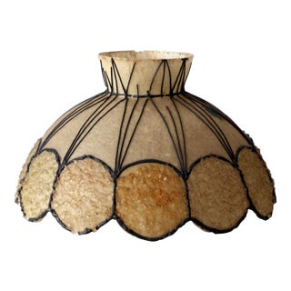 Mid-Century Atomic Fiberglass Chandelier Shade For Sale