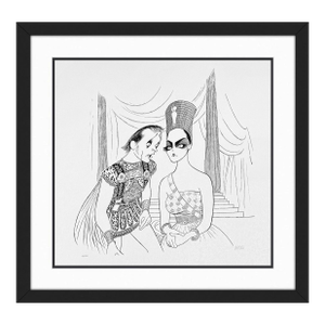 Al Hirschfeld, Anthony & Cleopatra (Elizabeth Taylor and Richard Burton) Hand Signed Lithograph, 2001