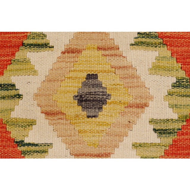 1990s Rustic Turkish Kilim Gray Beige Hand-Woven Wool Rug For Sale - Image 5 of 9