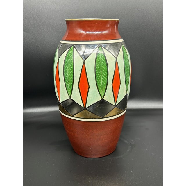 Ceramic Earthenware Vase by Gustave de Bruyn for Fives - Lille, 1920s For Sale - Image 7 of 14