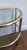 Metal 1970s Pair of round brass and silver side tables For Sale - Image 7 of 12