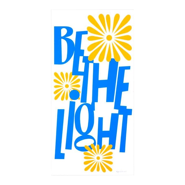 Lisa Congdon Be the Light Serigraph | Chairish