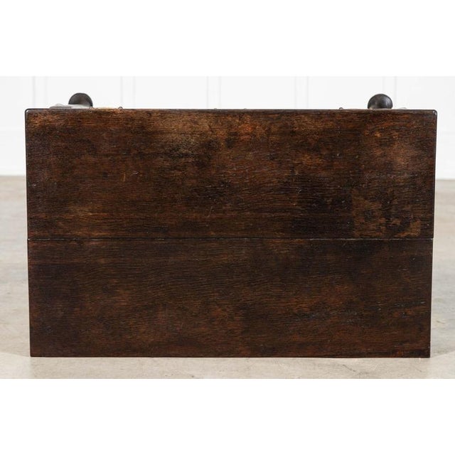 Wood 18th Century English Oak Side Table, 1780s For Sale - Image 7 of 13