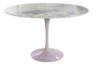 Mid-Century Marble and Fiberglass Tulip Dining Table by Eero Saarinen for Knoll International, 1960s