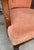 Vintage Dusty Rose Upholstered Cane Back Barrel Accent Chair For Sale - Image 10 of 11