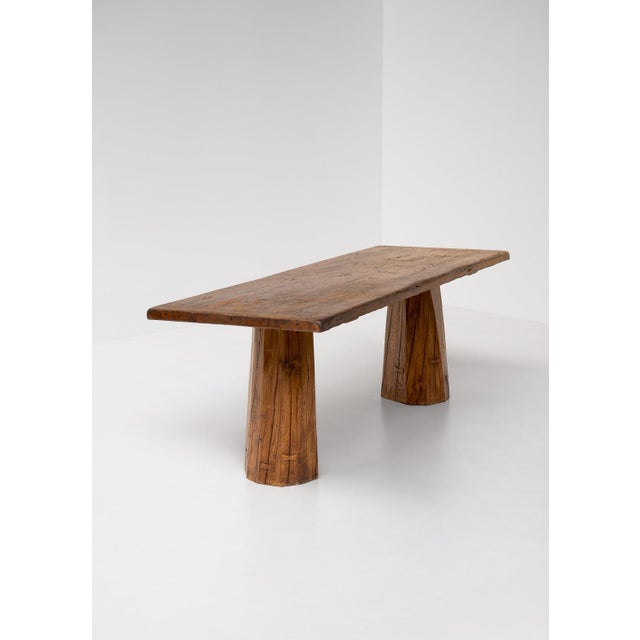 Sculptural Oak Desk, 1970s For Sale - Image 9 of 12