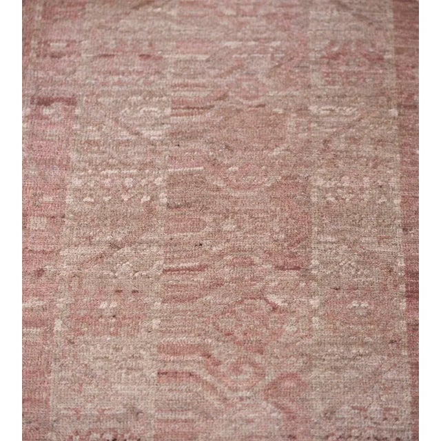 1990s Vintage Dusty Rose Handwoven Revival Khotan Rug For Sale In Los Angeles - Image 6 of 9