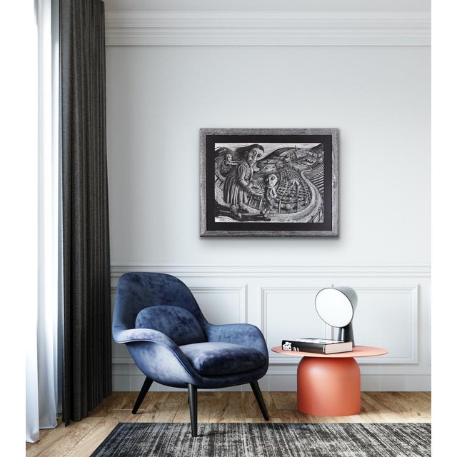 Julian Ruddock, First Day at School, Pastel Artwork, 1980s For Sale - Image 10 of 18