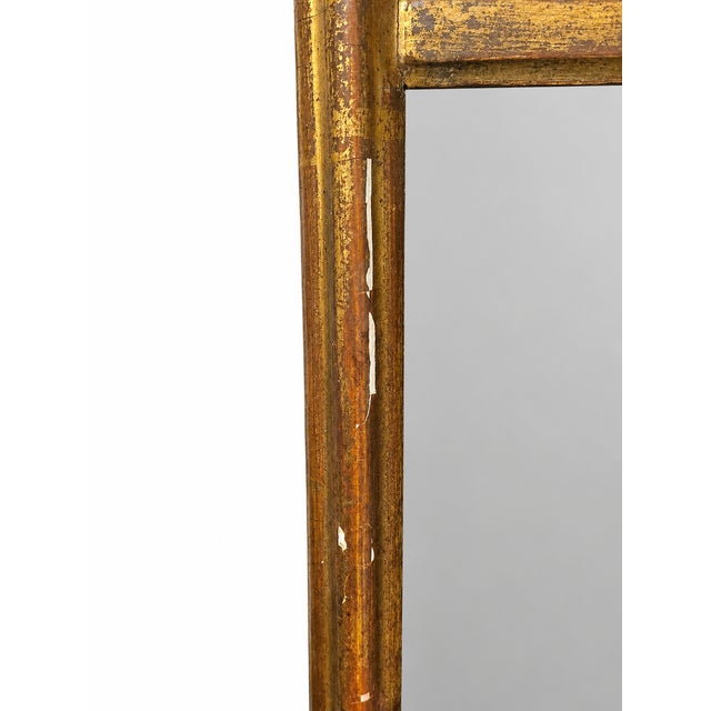 Traditional 1810s Boston Federal Giltwood Mirror With Cady & Maunder Label and Eglomise Glass For Sale - Image 3 of 13