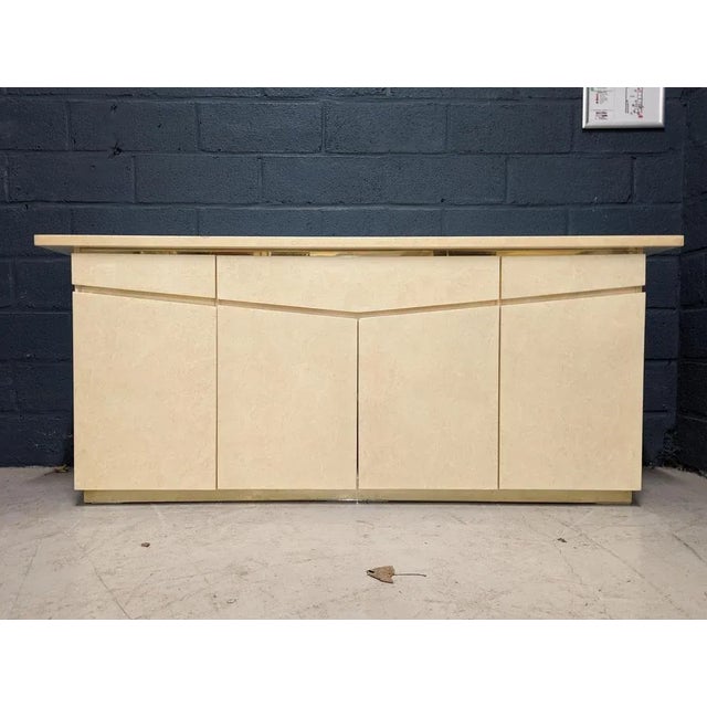 Ivory White Lacquered Buffet by Eric Maville For Sale - Image 8 of 9