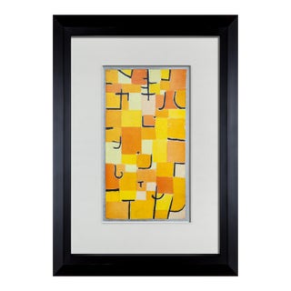 Paul Klee Limited Edition Lithograph "Signs in Yellow" Framed Coa For Sale