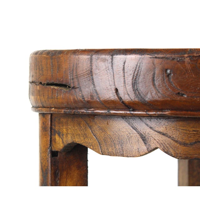 Curved Leg Side Table - Stool Vintage For Sale - Image 4 of 11