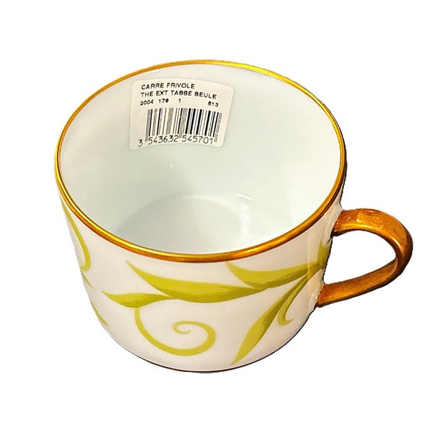Bernardaud Frivole, French Limoges, Flat Cup & Saucer Set - Complete Set of 7 (Never Used) For Sale In New York - Image 6 of 13