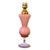 1950s Mid-Century French Pink Opaline Glass Table Lamp with Pied de Douche Base, 1950s For Sale - Image 5 of 6