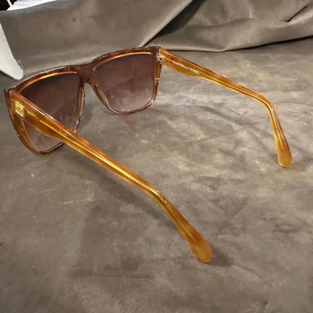 Gemstone 1990s High Quality Brown Acetate Jewel Sunglasses by Raffaella Curiel For Sale - Image 7 of 11