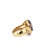 Contemporary 1990s Bold Retro Amethyst Cocktail Ring in 14k Yellow Gold, Size 6 For Sale - Image 3 of 5