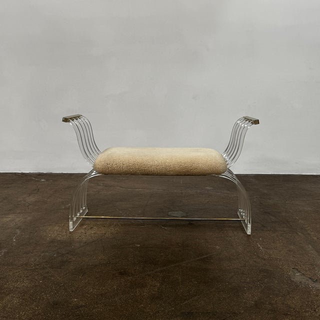 Art Deco 1960s Charles Hollis Jones Angel Wings Bench For Sale - Image 3 of 10