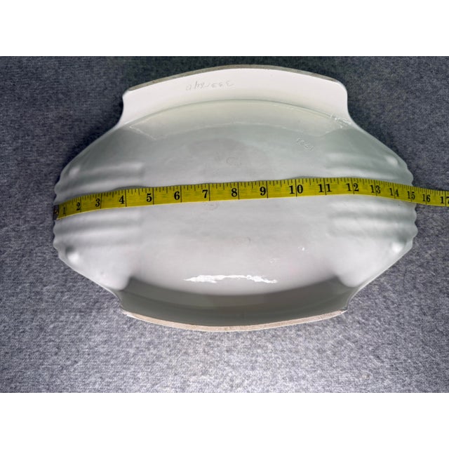 Antique Austria Art Nouveau Porcelain Asparagus Serving Dish Platter For Sale - Image 11 of 11