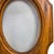 Wood Vintage Wooden Oval Picture Frame With Octagonal Shape | Frosted Glass| For Sale - Image 7 of 10