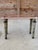 Neoclassical Pink Marble Top Side Table With Gilt Metal Legs, European For Sale - Image 10 of 12