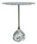 Revelation Modern Arabescato Marble Kiss Accent Table For Sale