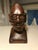 Native American Rare Vintage Hand Carved Wooden Bust of a Native American Tribal Man 7.5" For Sale - Image 3 of 6