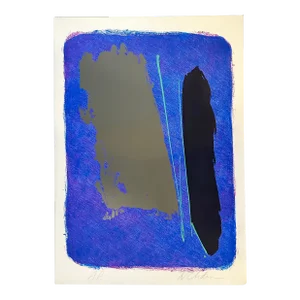 Dan Christensen "Blue Rancho" Original Serigraph Print 1981