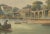 This captivating hand-colored lithograph titled *De Hooge Sluis. Le Pont de l’Amstel* offers a rare and charming view of...