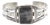 Mid 20th Century Southwestern Fred Harvey Style Sterling Silver and Petrified Wood Cuff Bracelet For Sale