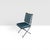 Sculptural Iron X-Frame Dining Chairs in Dark Green Leather – Set of 4 For Sale - Image 9 of 15