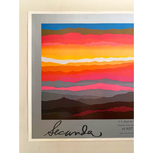 現代アート　180限定　lithograph Arthur Secunda Vintage 1978 Mid Century Modern 