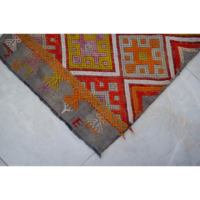 Hand-Made Braided Turkish Small Rug Jajim Kilim - 1′7″ × 2′8″ For Sale - Image 6 of 7