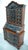 Baroque-style secretary desk, walnut with black and cream accents, refinished according to antique designs. the result is...