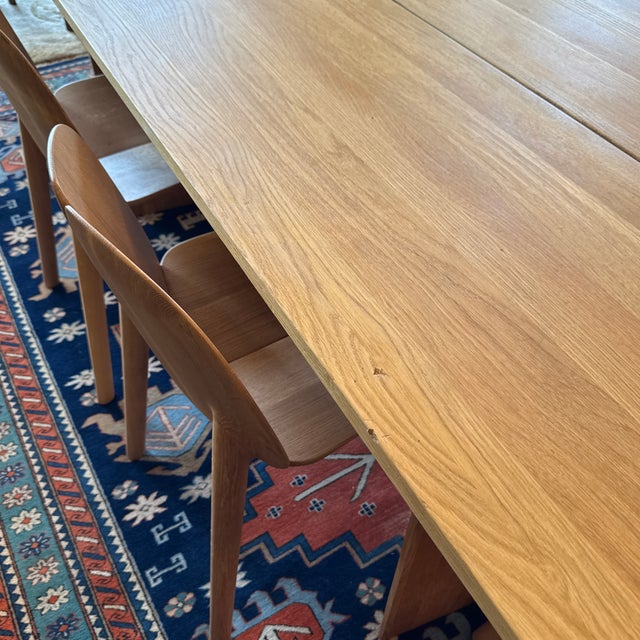 Bolia Alp Dining Table + Matiazzi Osso Dining Chairs, Set of Six For Sale - Image 12 of 12