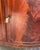 Late 20th Century Showstopping Flame Mahogany Demilune Cabinet – Bookmatched Veneer, Federal Revival For Sale In Los Angeles - Image 6 of 10