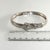 Vintage Sterling Silver Buckle Hinged Bangle Bracelet W/ Cubic Zirconia For Sale - Image 4 of 5