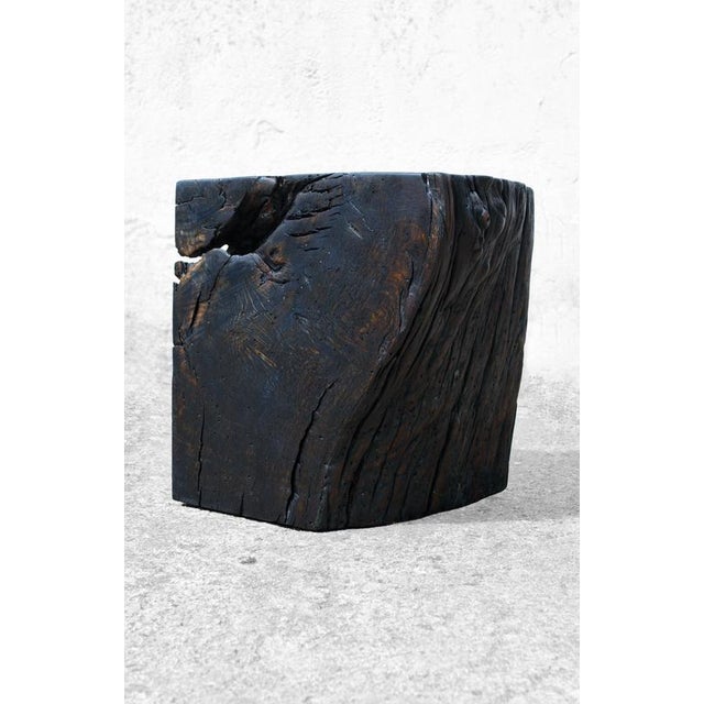 W2376 Stool in Oxidized Oak by Jörg Pietschmann For Sale - Image 4 of 18