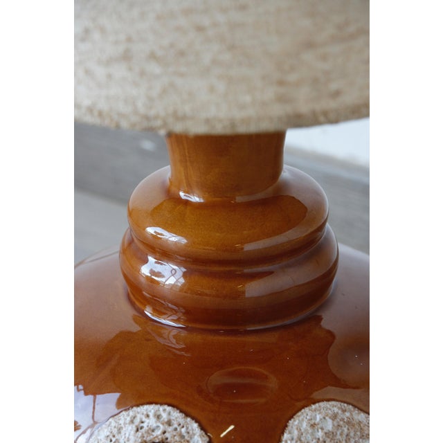 1970s Vintage Ceramic Lamp, 1970s For Sale - Image 5 of 13