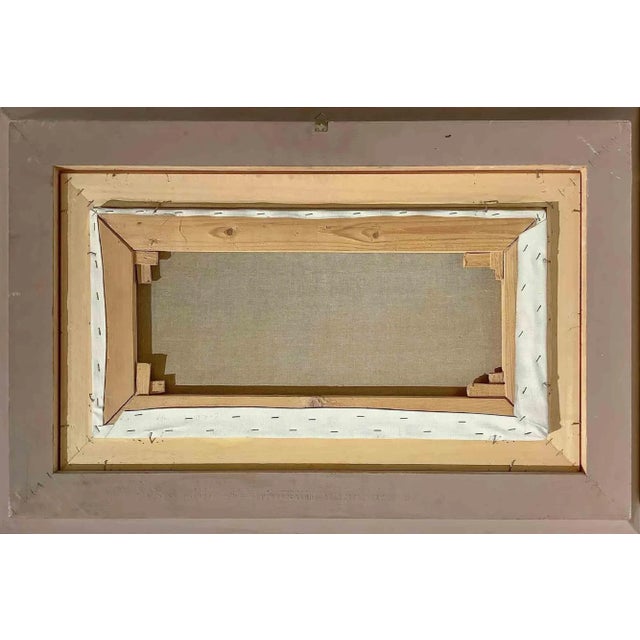 Still Life is an original contemporary artwork realized by the artist Santo Miano in 1990 Mixed colored oil painting on...