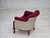 Danish Armchair in Red and Light Grey Wool and Oak, 1950s For Sale - Image 9 of 18