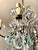 Large Louis XV Chandelier in Blue Murano Glass and White Crystal, 1950 For Sale - Image 4 of 17