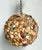 Vintage Shell Encrusted Sphere Hanging Light For Sale - Image 12 of 12
