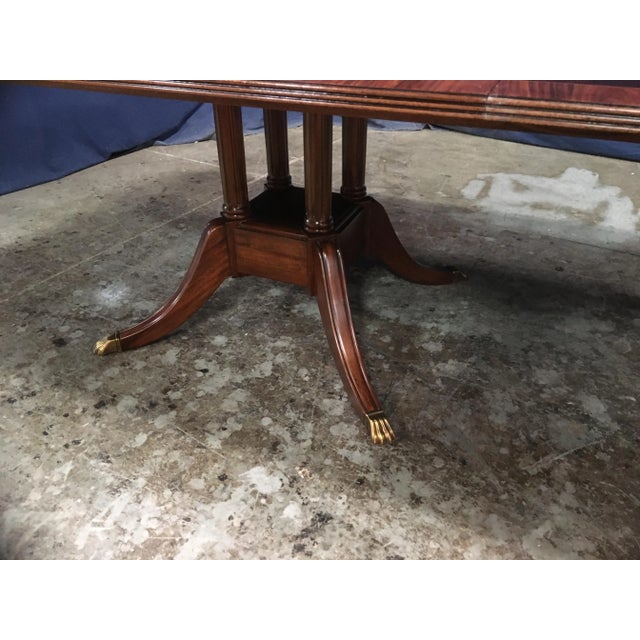 Mahogany Banquet Dining Table by Leighton Hall Made-To-Order For Sale - Image 9 of 12