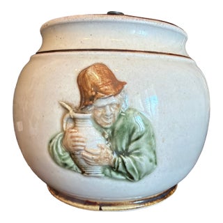 Vintage Bourne Denby Tobacco Jar Circa 1940’s For Sale