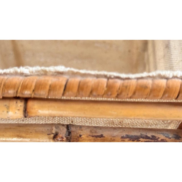 Vintage Table Lamp in Wicker and Fabric, 1960s For Sale - Image 11 of 15