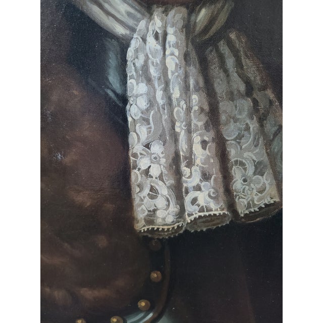 18th Century Antique 18th Century Oil Painting Portrait Follower of Sir John Baptist Medina - Unsigned For Sale - Image 5 of 17