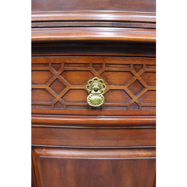 Henkel Harris Wild Black Cherry Breakfront China Cabinet, 1996 For Sale - Image 18 of 18