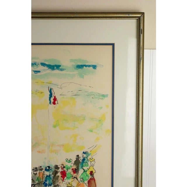 1974 Signed Urbain Huchet "Racetrack" Abstract Impressionist Lithograph For Sale In Minneapolis - Image 6 of 13