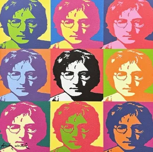 After Andy Warhol, 9x John Lennon, 1980s, Print